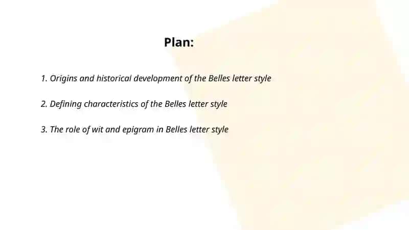 Belles letter style 2