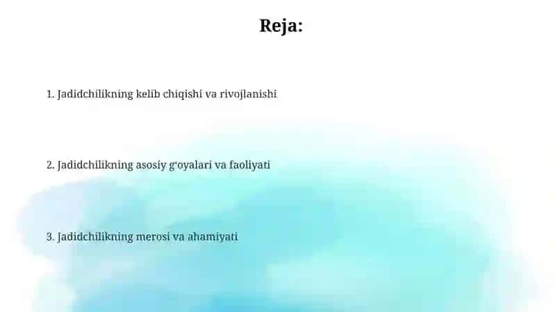 Jadidlar haqida malumot 2