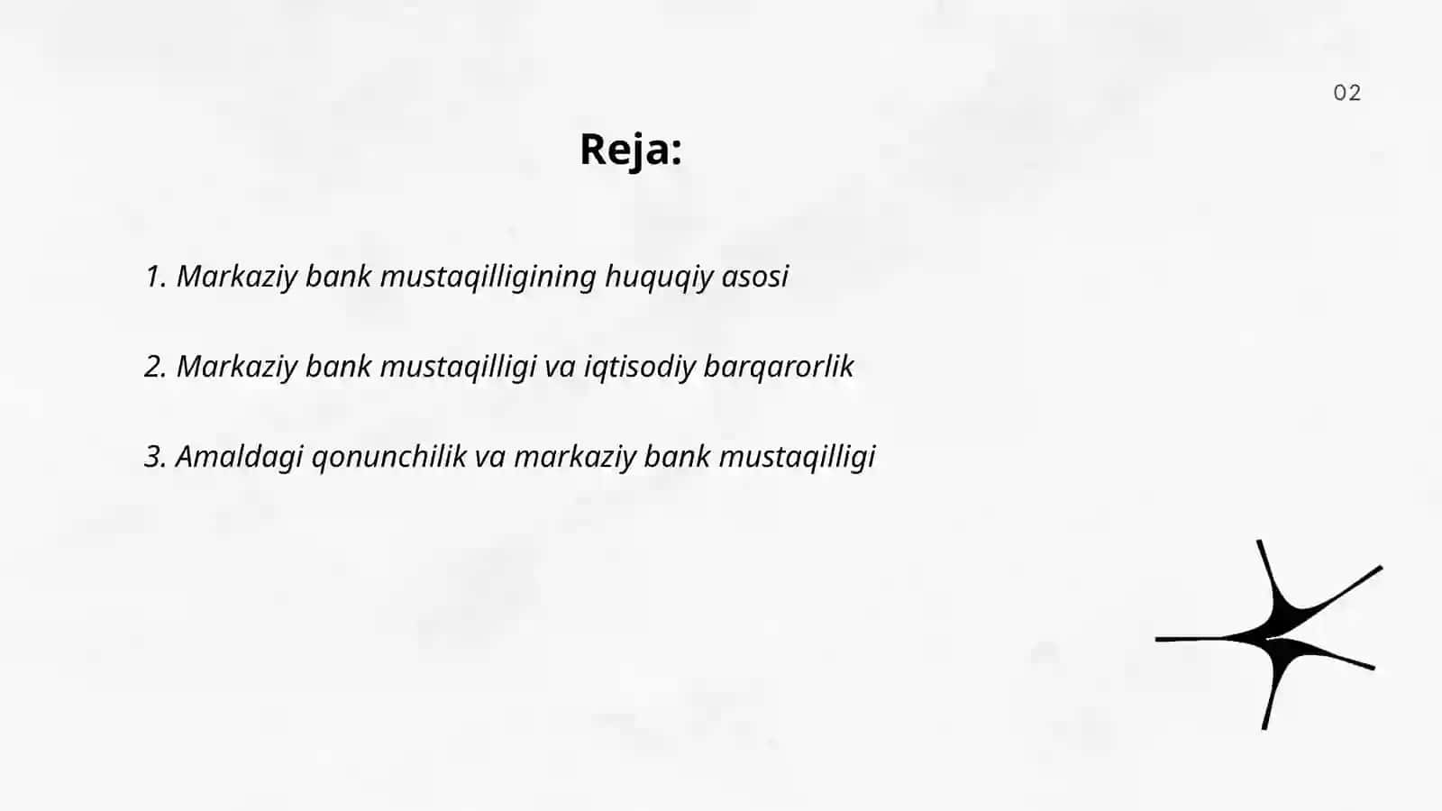 Markaziy bank mustaqilligining huquqiy asosi 2