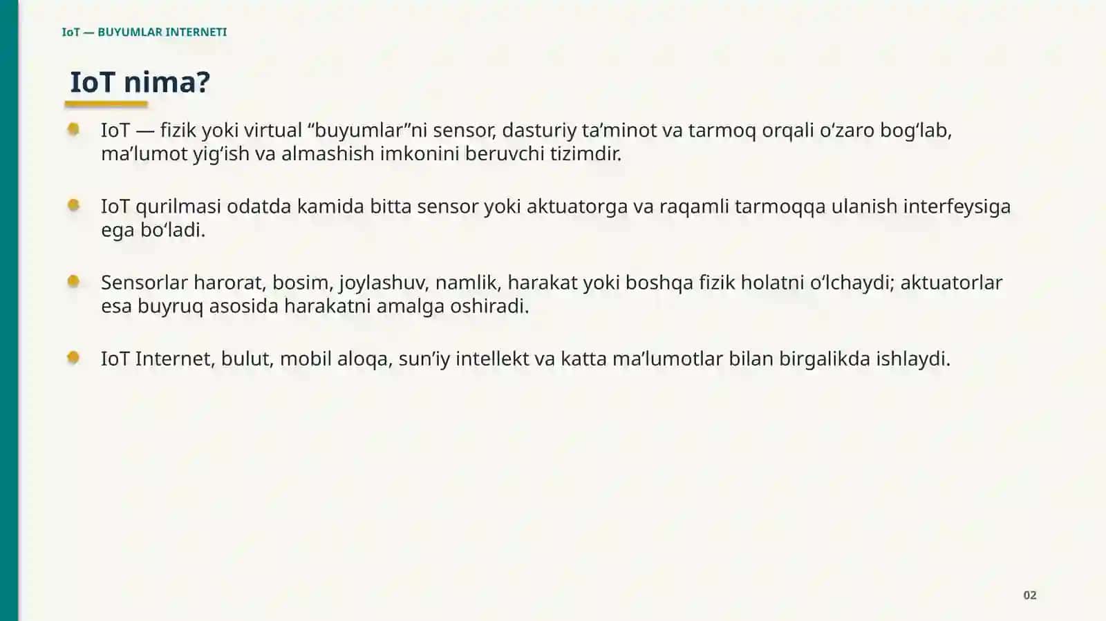 IoT — BUYUMLAR INTERNETI 2