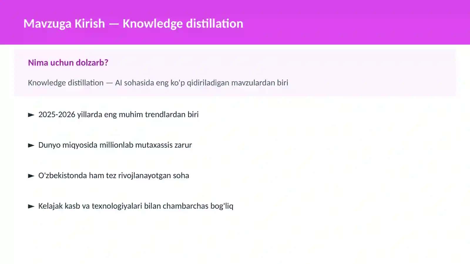 AI | DEEP LEARNING VA NEYRON TARMOQLAR 2