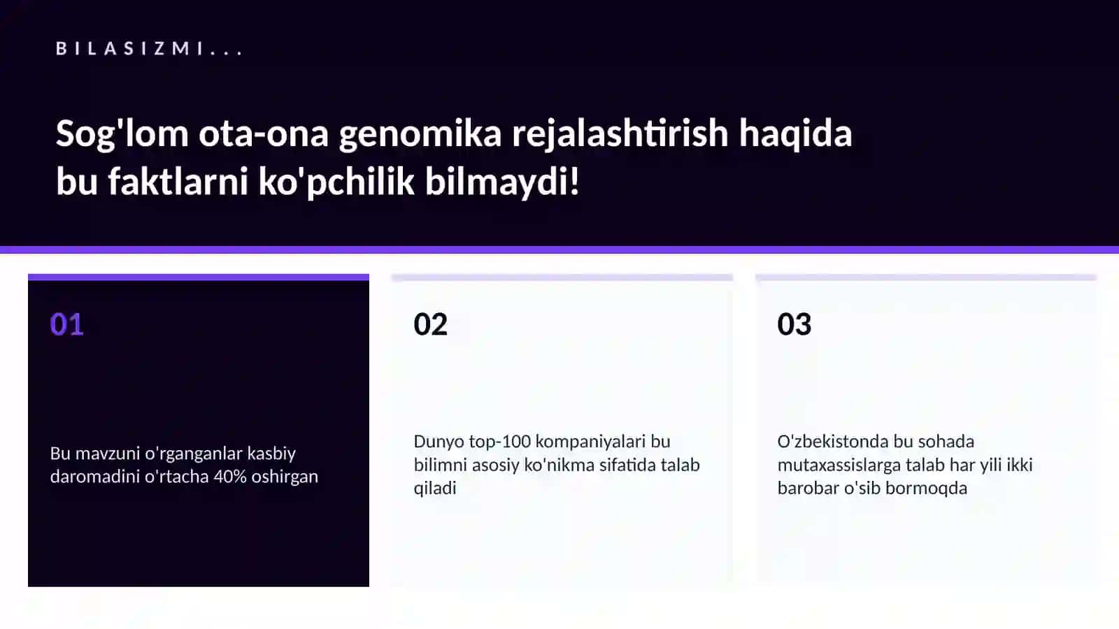 Sog'lom ota-ona genomika rejalashtirish 2