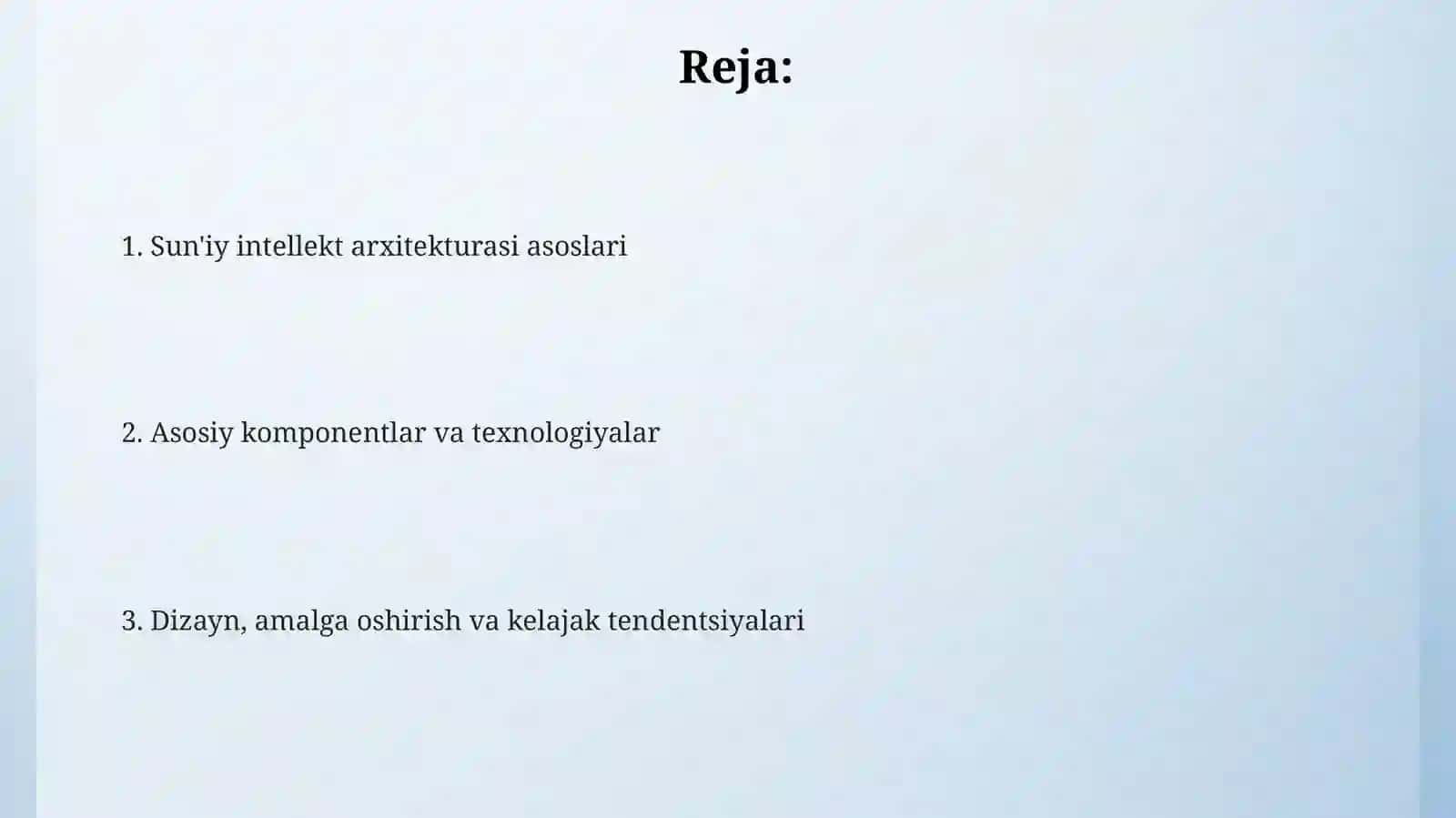 Sun'iy intellekt arxitekturasi: Ta'rif va asosiy tushunchalar 2