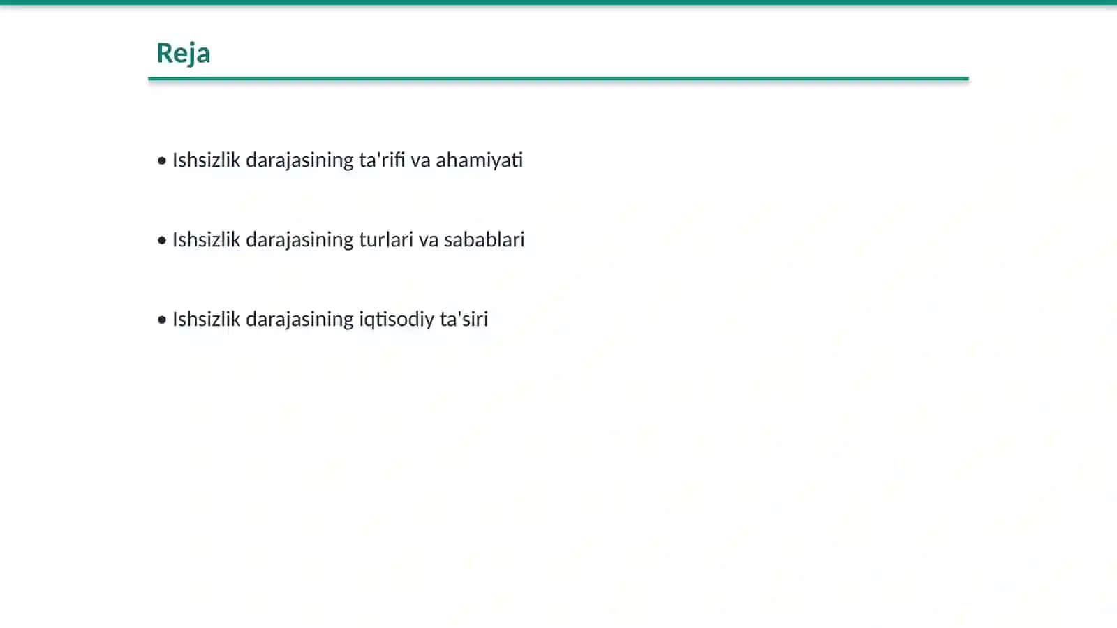 Ishsizlik darajasi tushunchasisi 2
