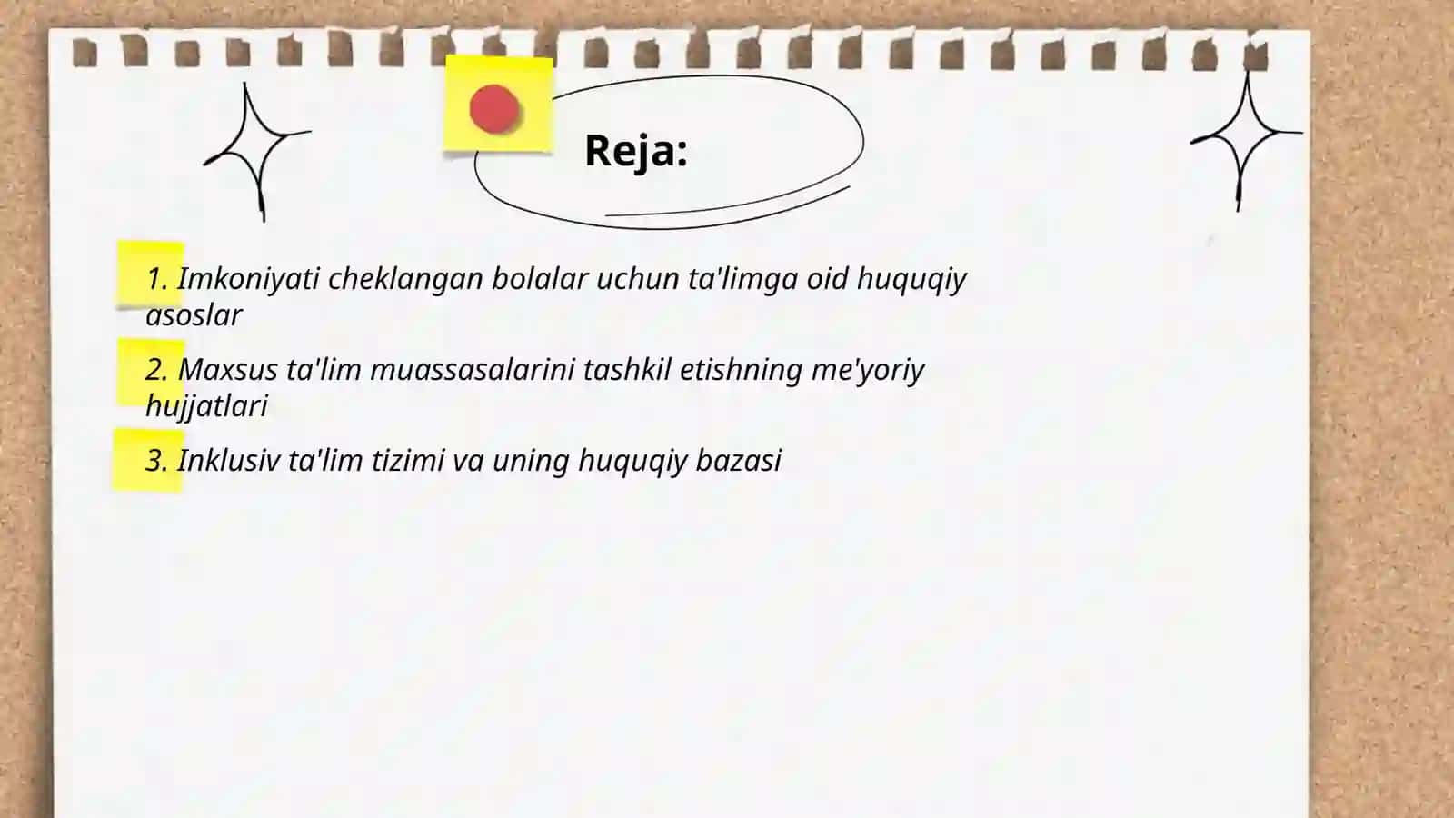 Imkoniyati cheklangan bolalarga maktab va sinf xonalarini moslash va korreksion yordam koʻrsatishning huquqiy, pedagogik aspektlari 2