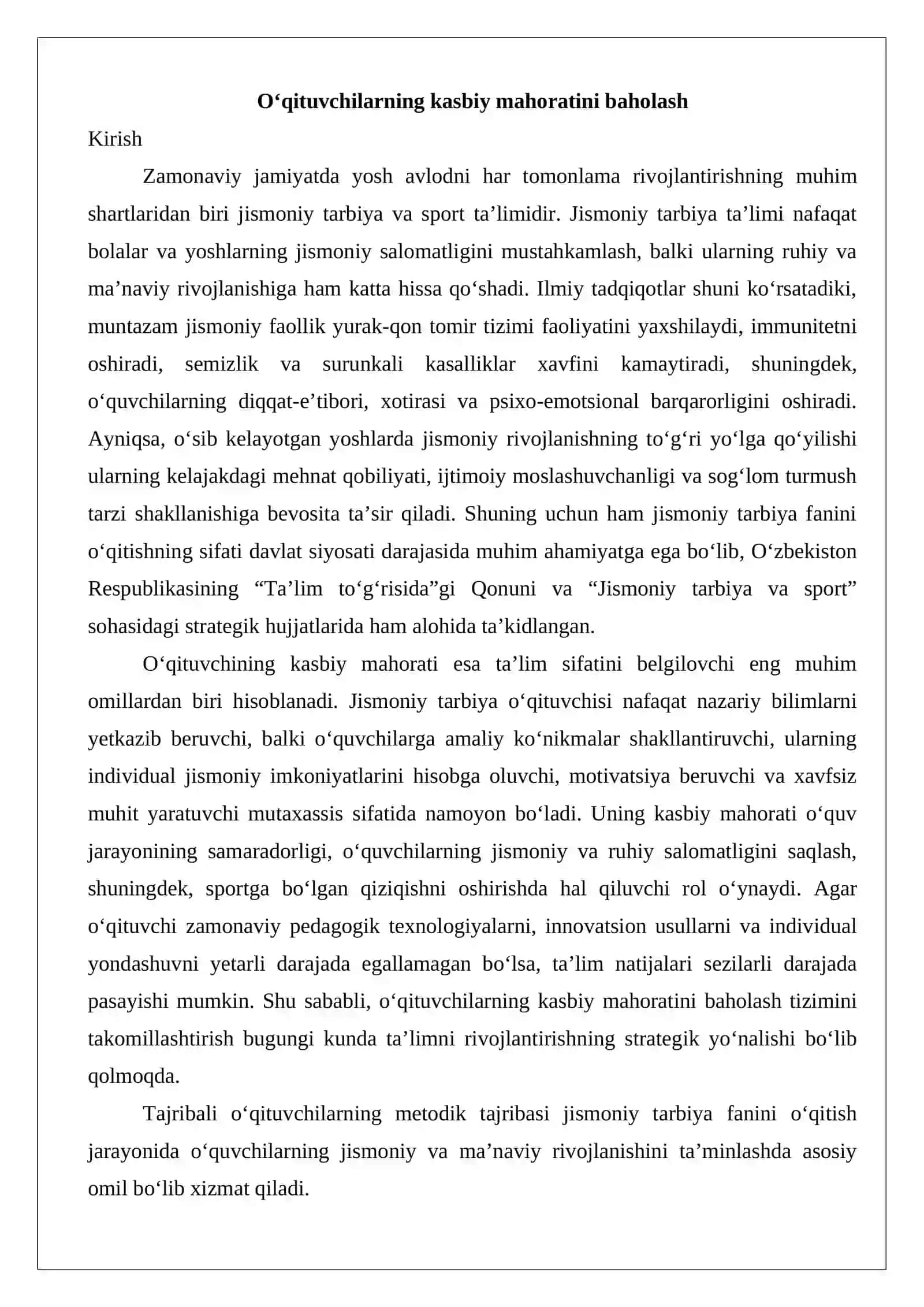 O‘qituvchilarning kasbiy mahoratini baholash 2