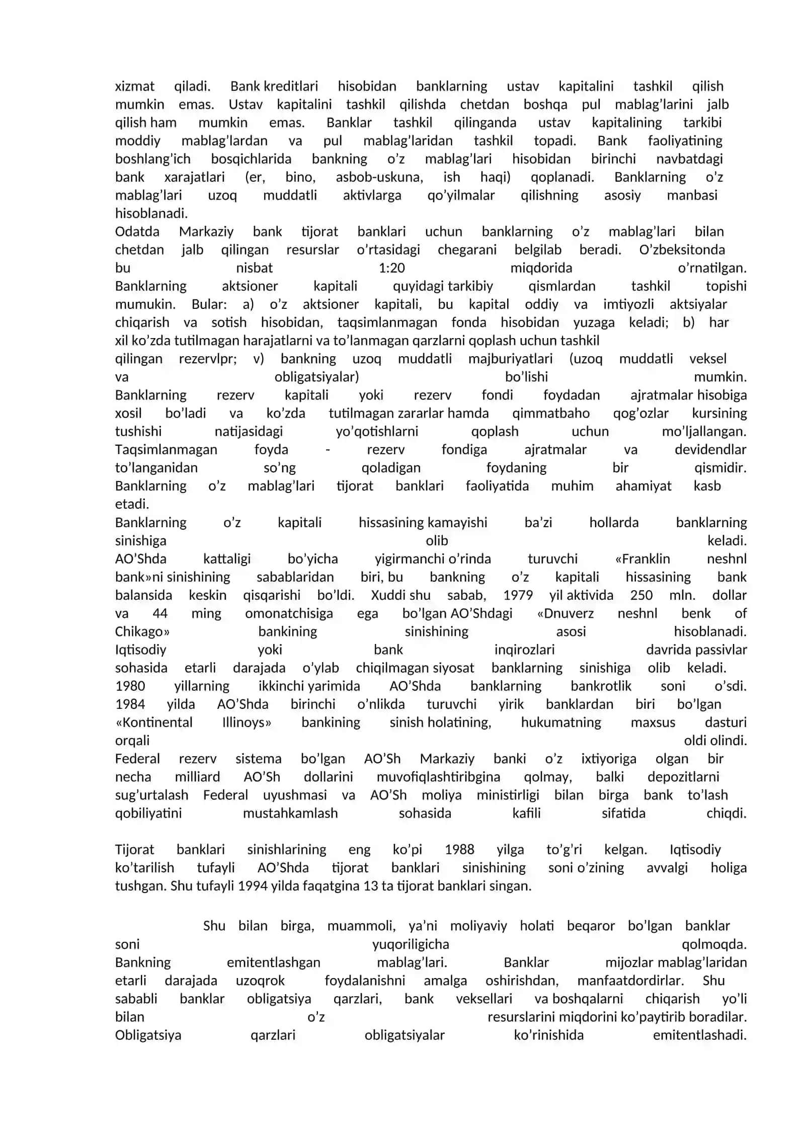Tijorаt bаnklаring аktiv operаtsiyalаri.Tijorаt bаnklаring xаlqаro operаtsiyalаri 2