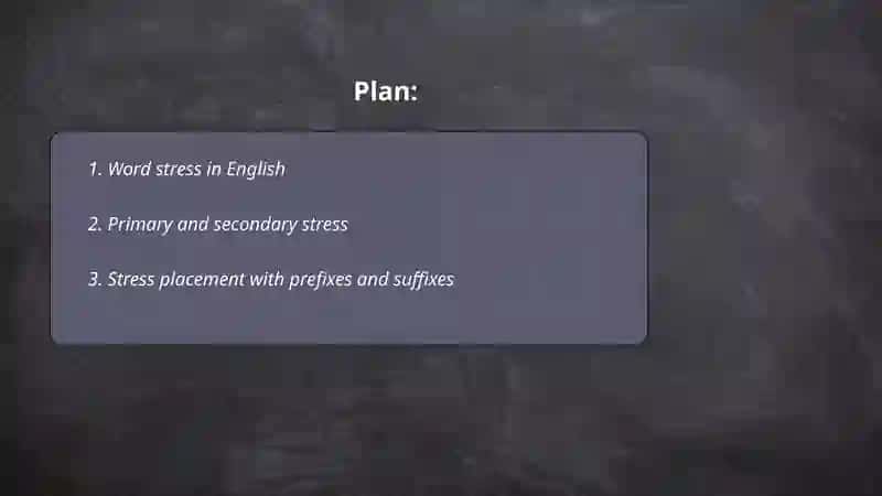 Word Stress in English 2