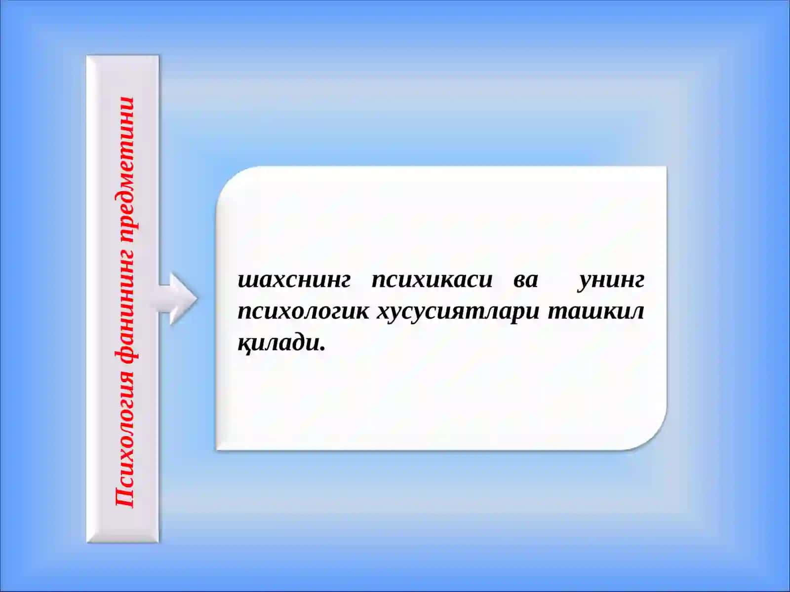 ПСИХОЛОГИЯНИНГ ПРЕДМЕТИ 2