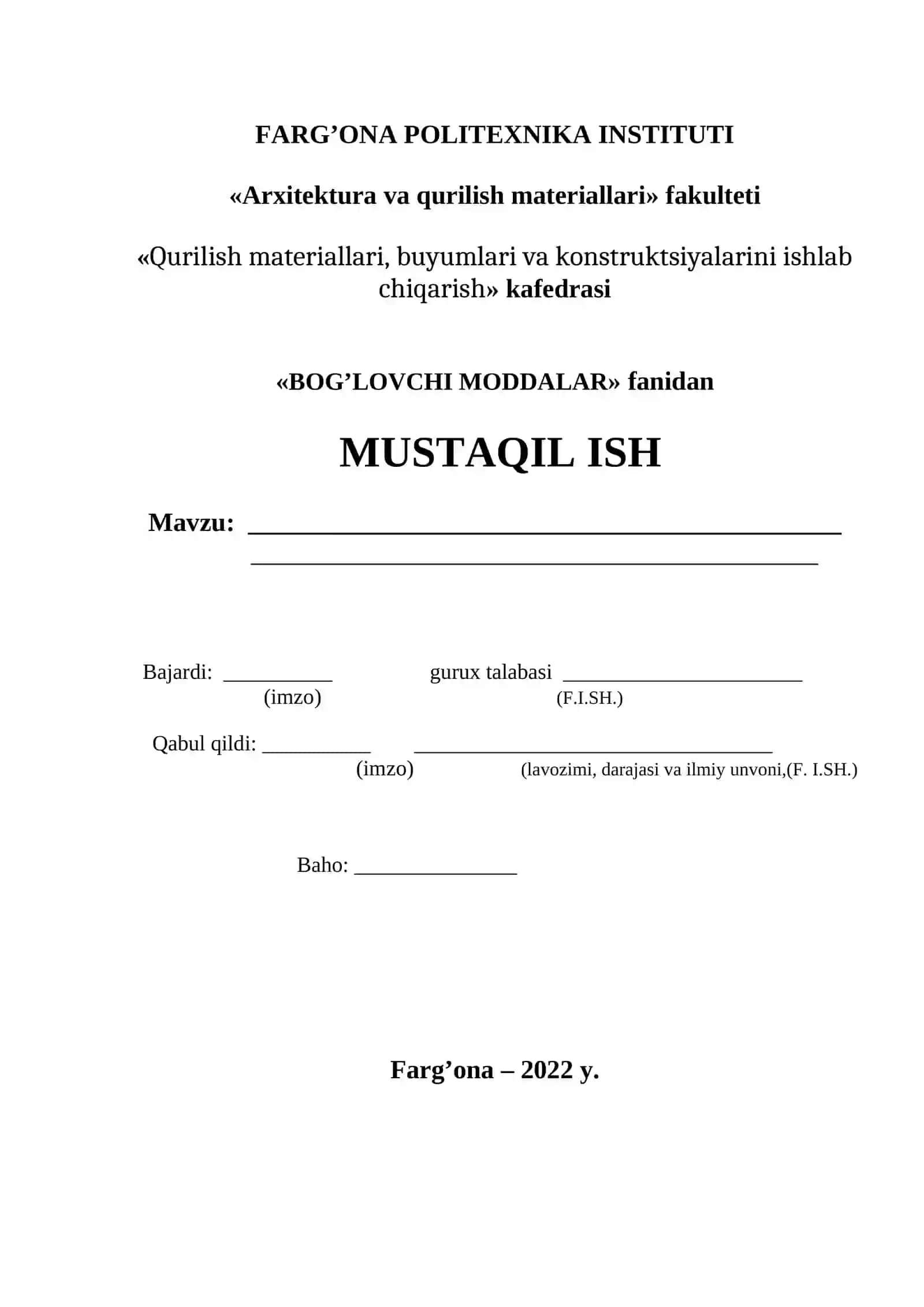 BOG’LOVCHI MODDALAR 2
