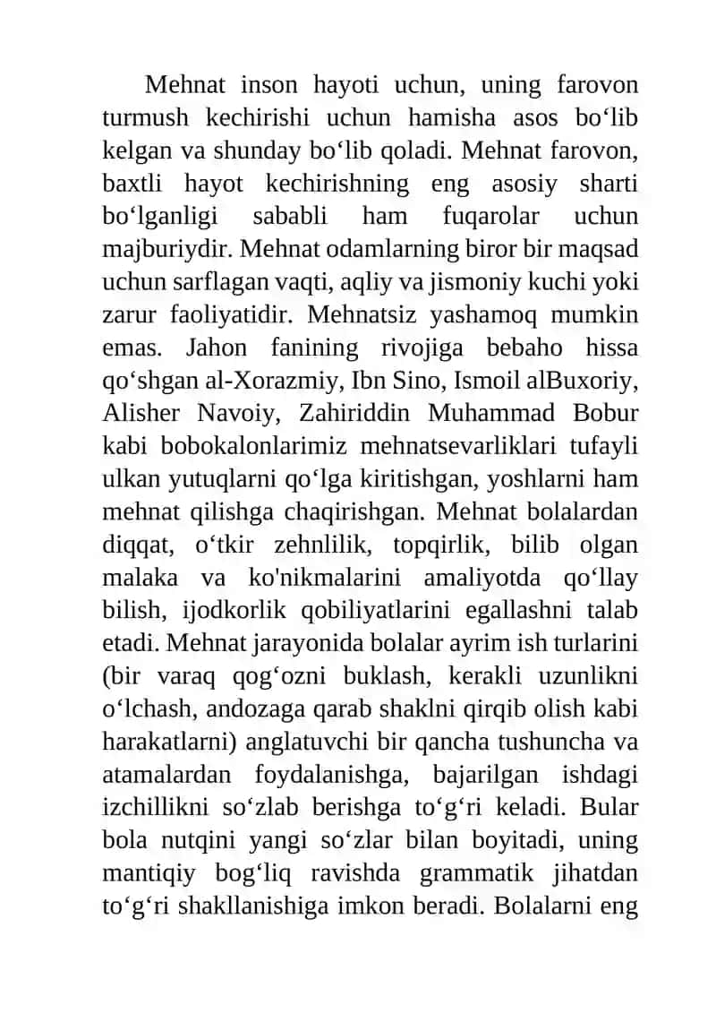 Faoliyat ishlanmalarni tayyorlash 2