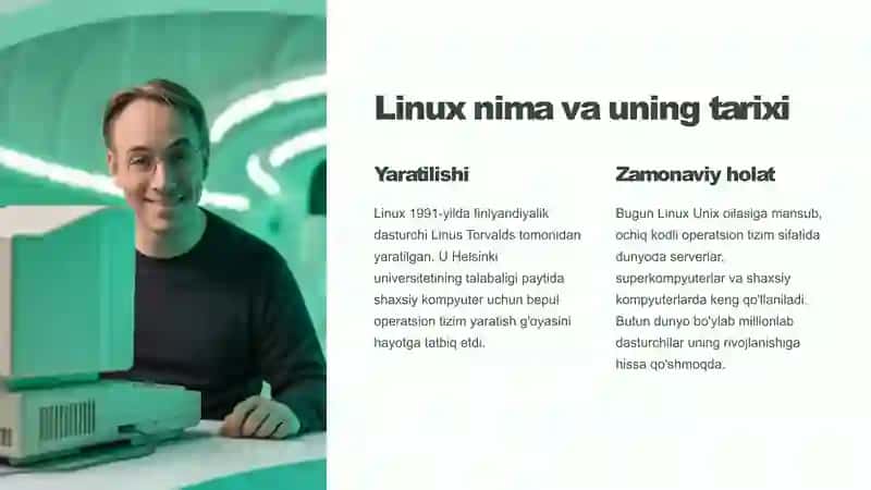 Linux operatsion tizimida ishlash asoslari 2