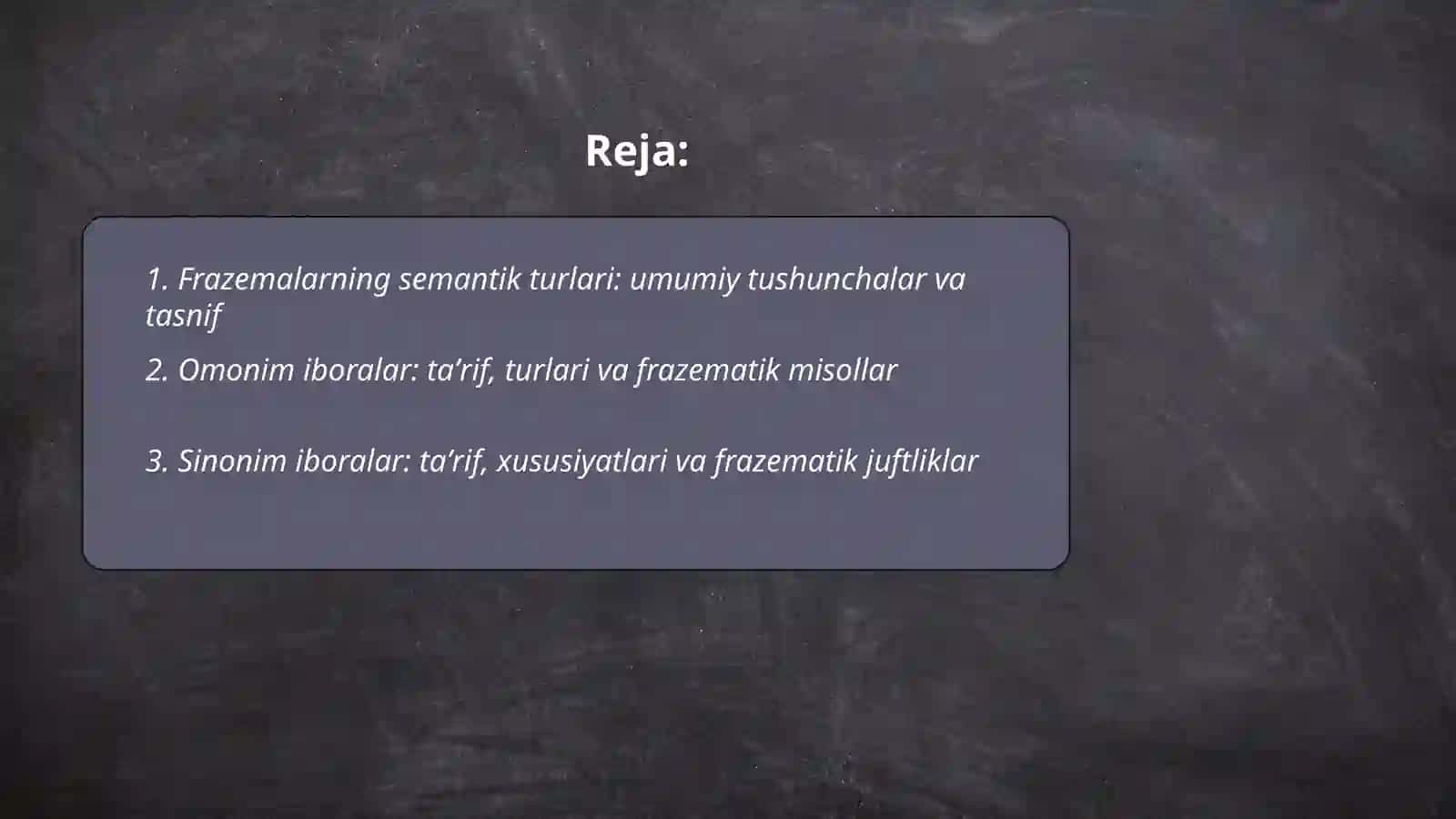 Frazemalarning semantik turlari: umumiy tushunchalar va tasnif 2