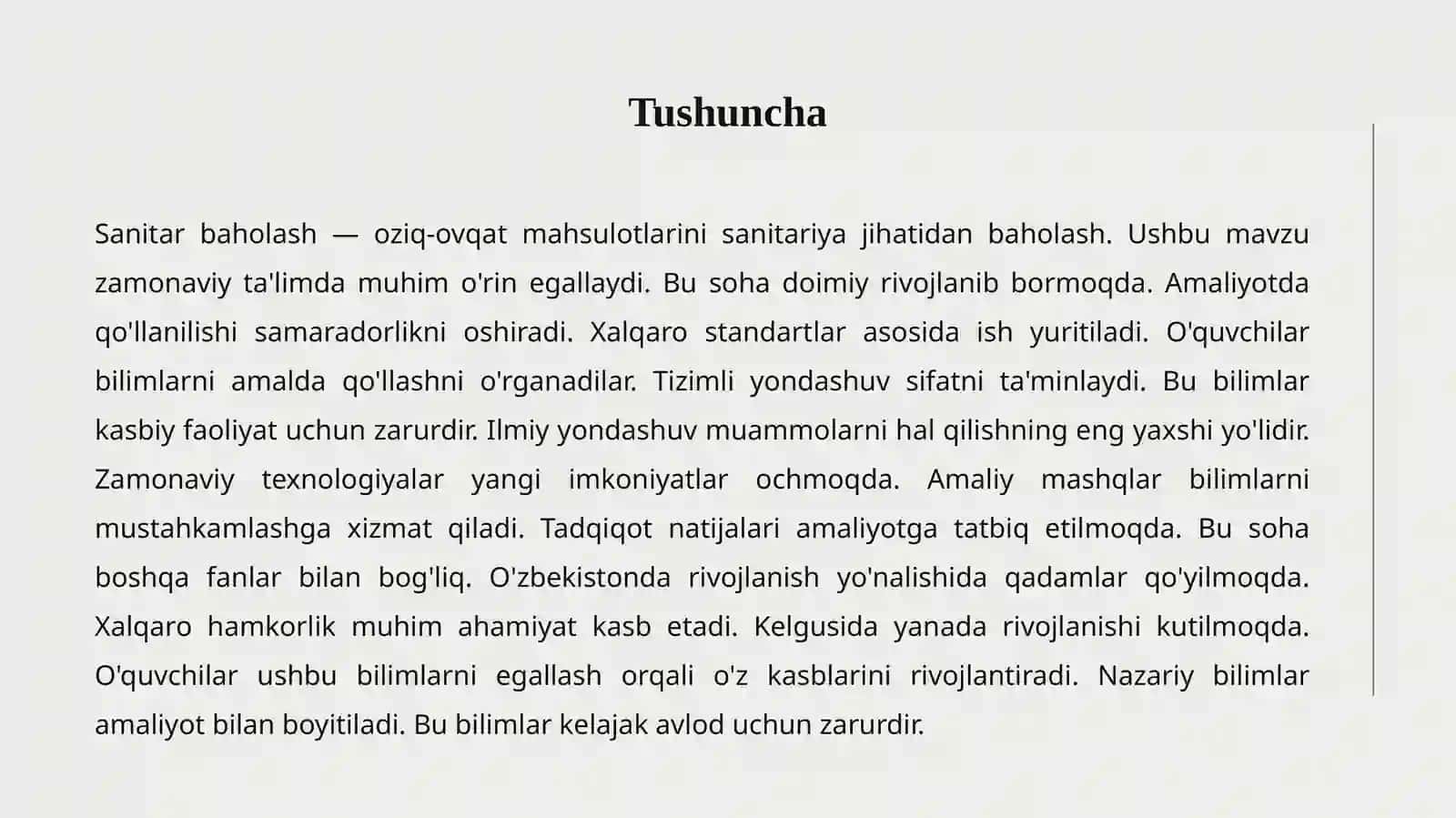 SANITAR BAHOLASH 2
