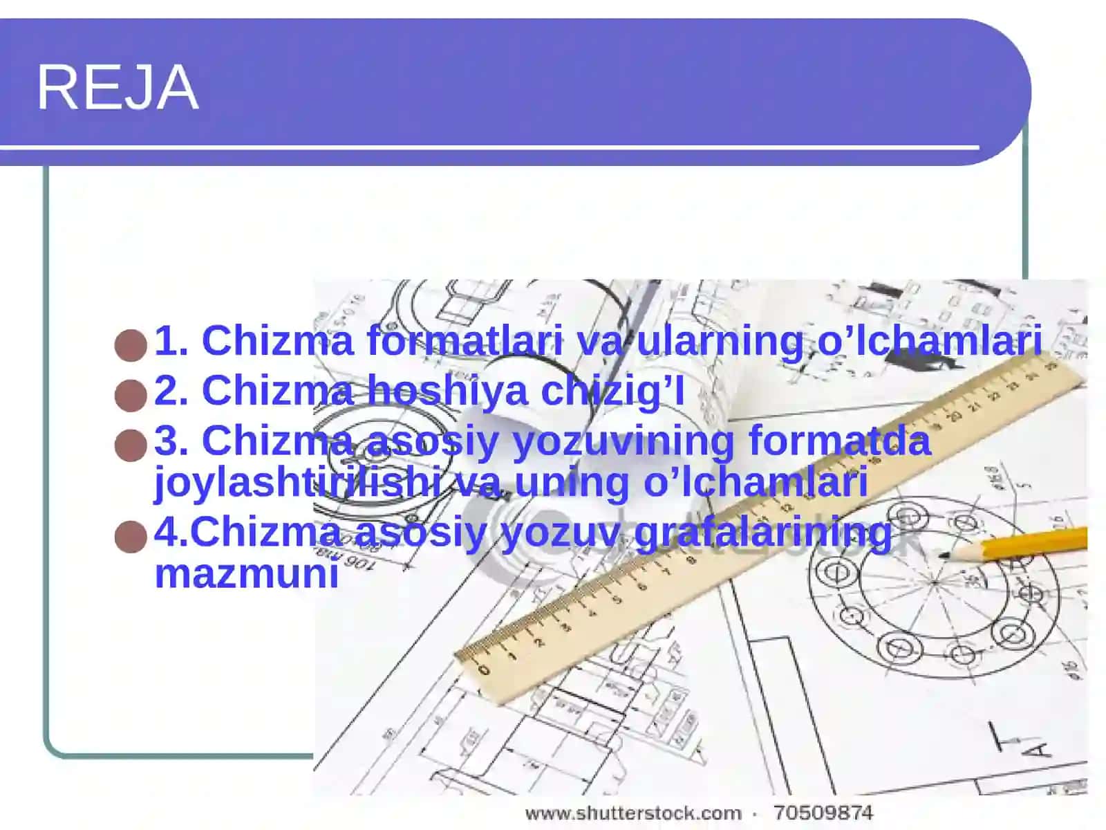Formatlar Chizmaning Asosiy Yozuvi Haqida Tushuncha 2