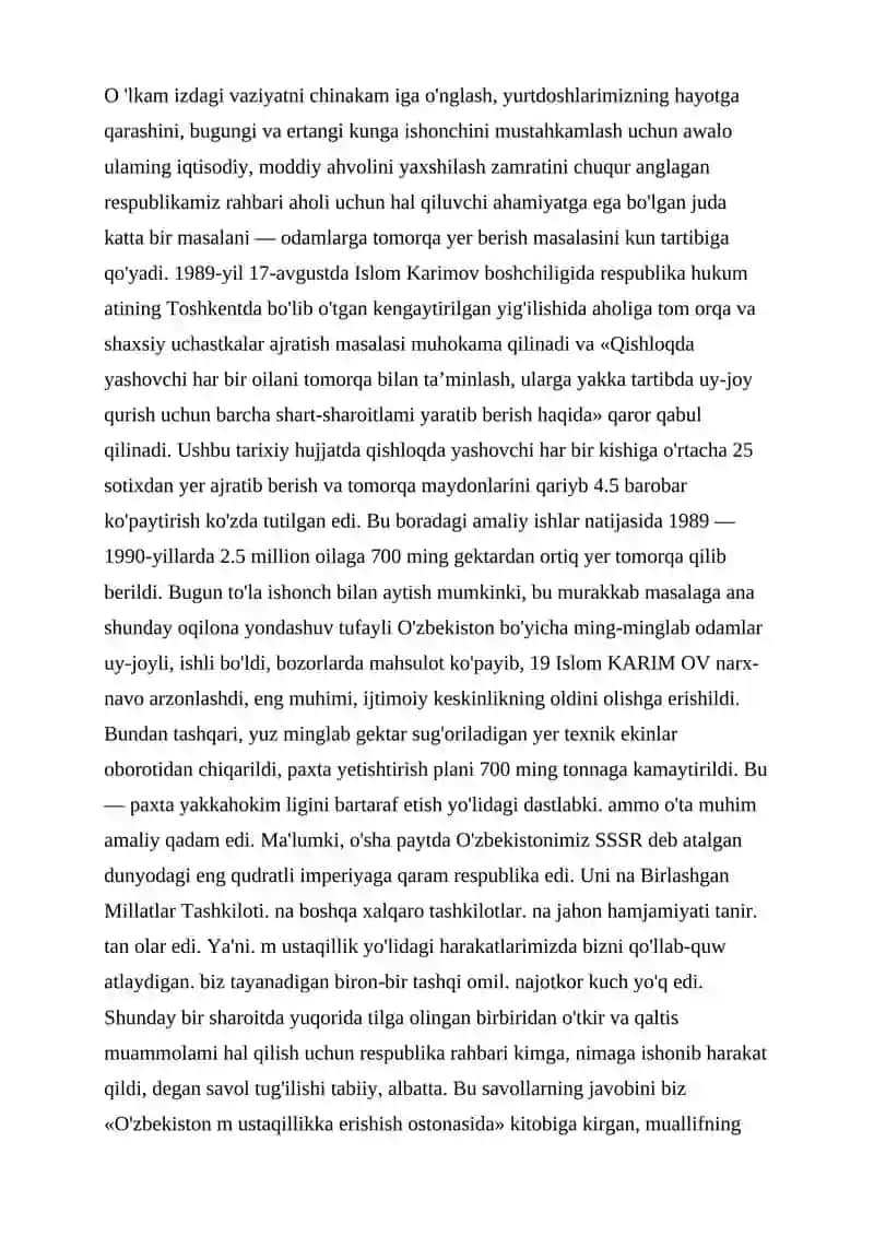 O’zbekiston SSSRda mustaqillik harakati 2