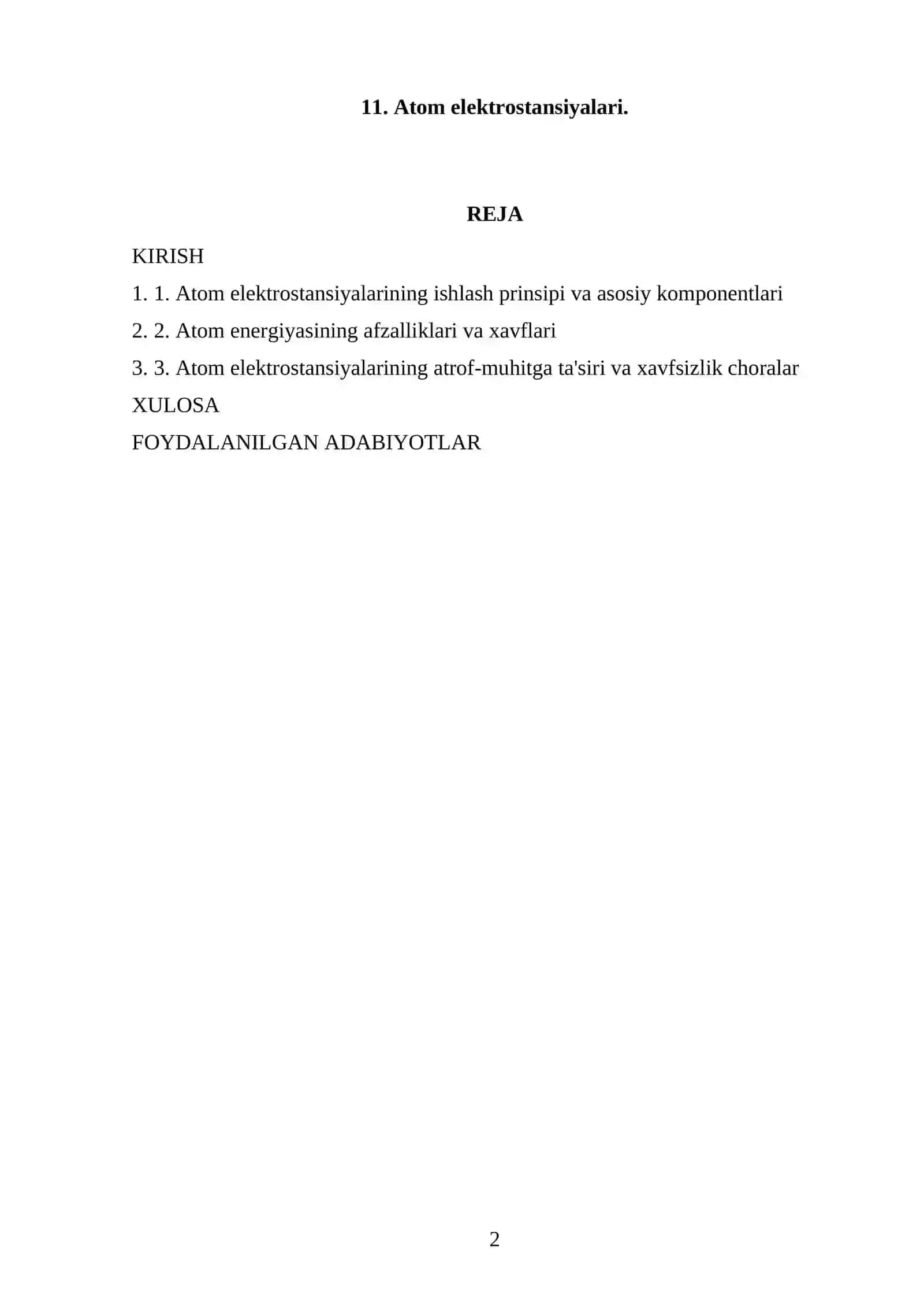 Atom elektrostansiyalari 2