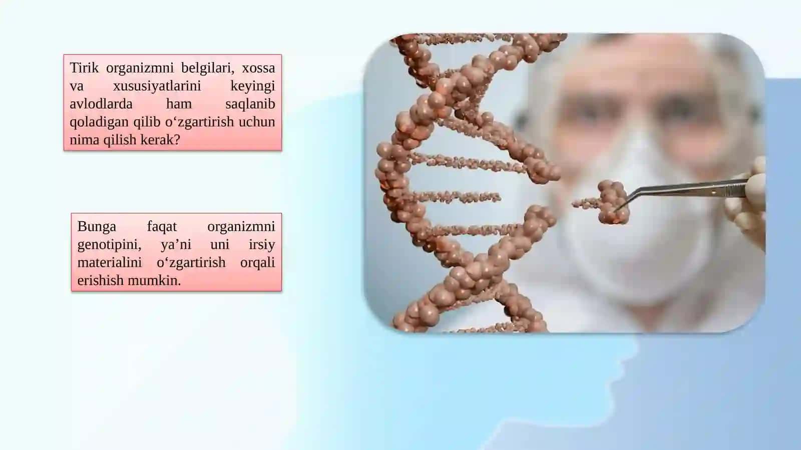 GEN INJENERIYA(GEN, XROMOSOMA VA HUJAYRA JENERIYASI MOHIYATI VA TARIXI 2