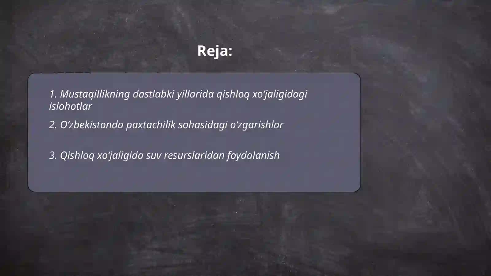 Mustaqillik yillarida qishloq xoʻjaligi va sanoat sohasidagi oʻzgarishlar 2