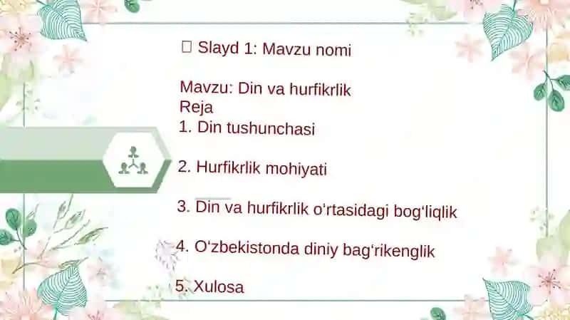 Din va hurfikrlik 2