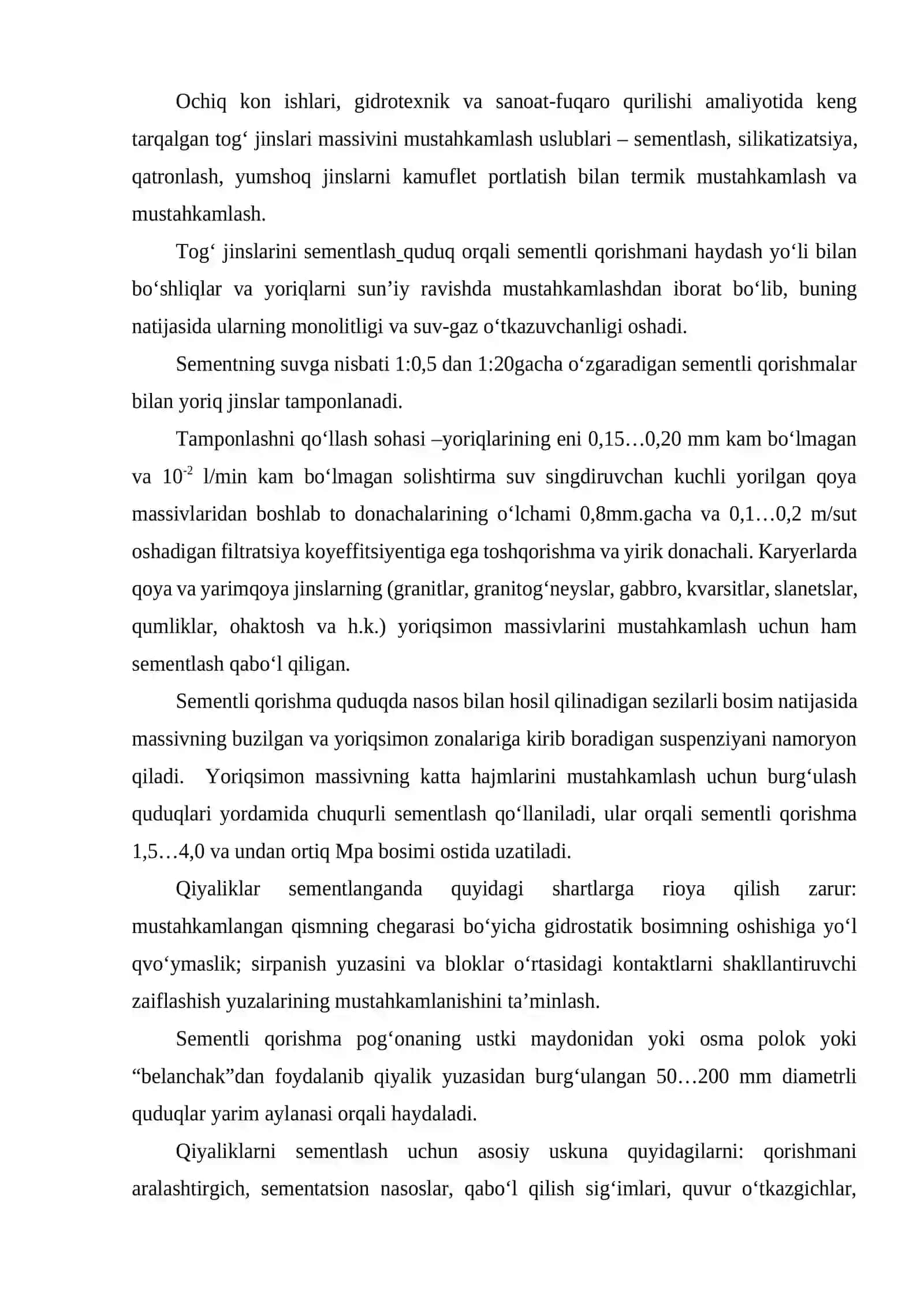 TOG‘ JINSLARI MASSIVINI MUSTAHKAMLASH 2