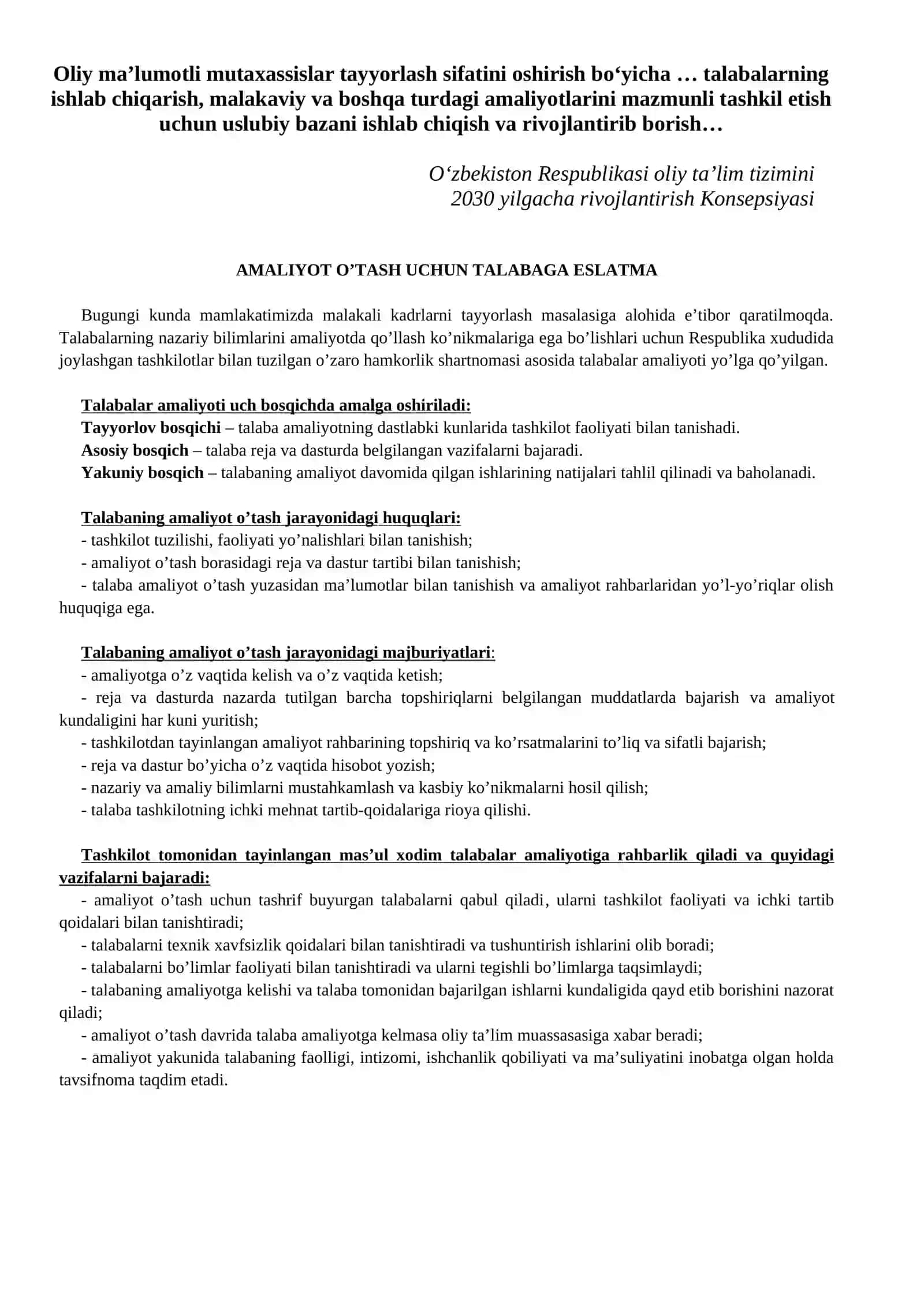 AMALIYOT KUNDALIK DAFTARI 2