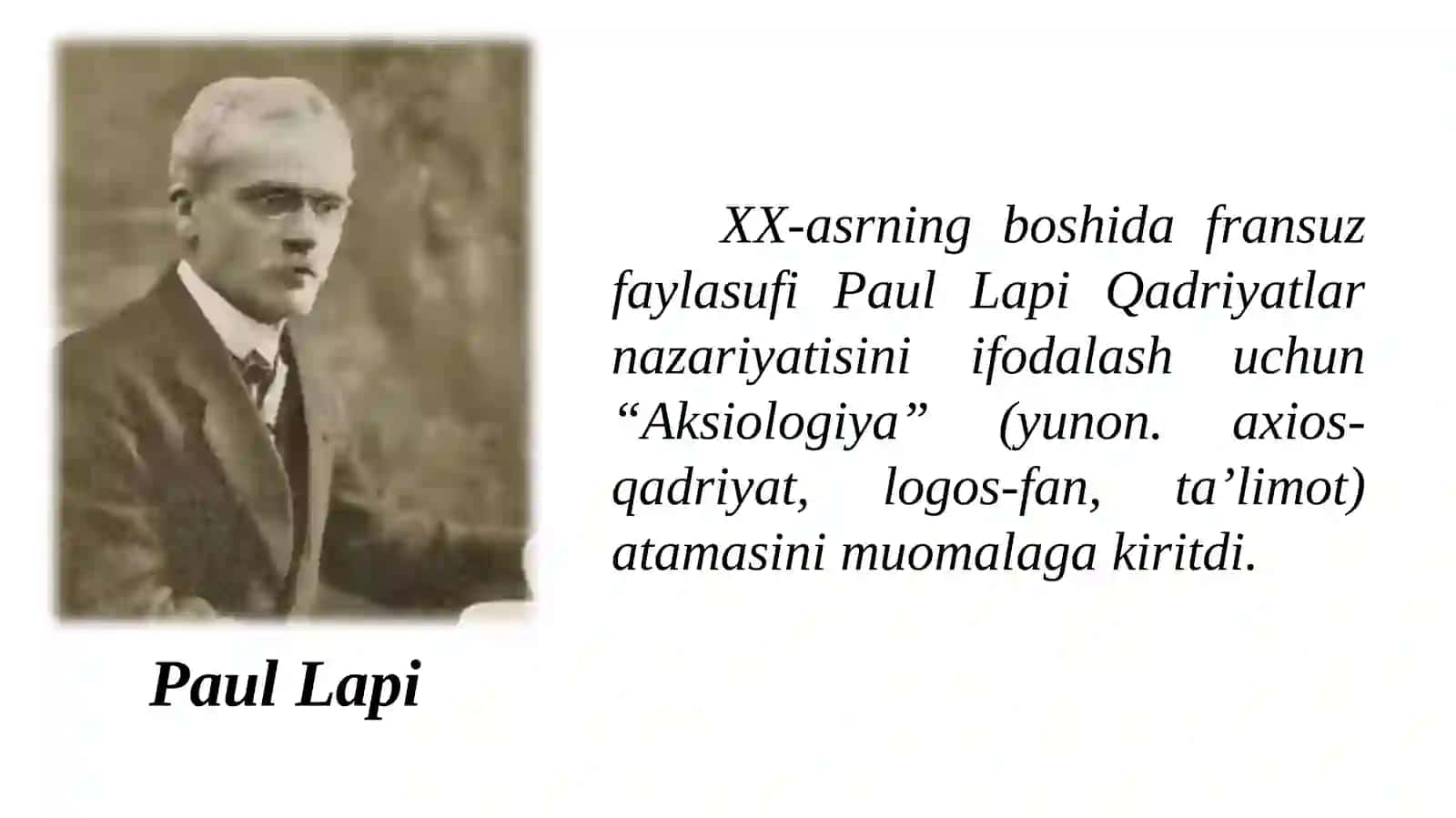 Qadriyatlar falsafasi (aksiologyia) 2