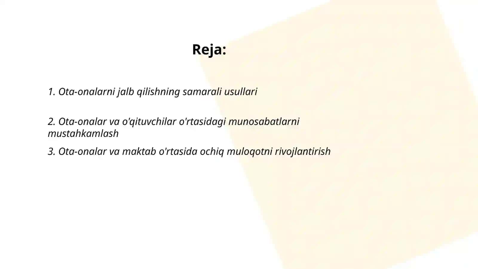 Yordamga muhtoj boʻlgan ta'lim tizimiga jalb etishda ota-onalar, oila va jamoatchilik bilan ishlash 2
