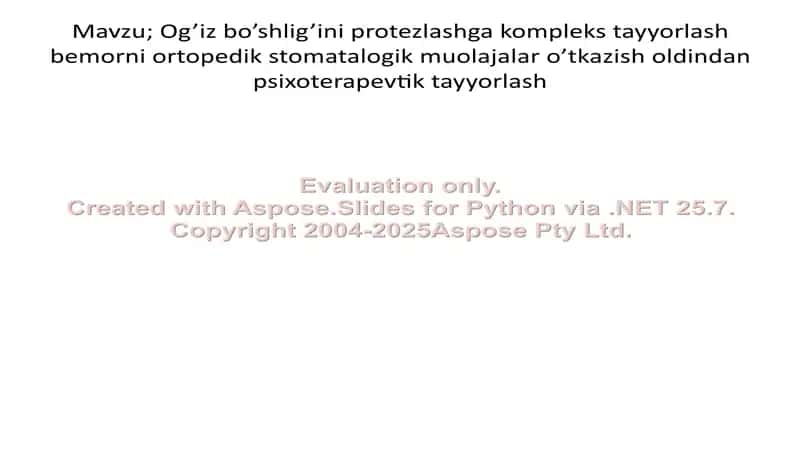 Stomatalogiya Fakulteti Slides Prezentatsiya 2
