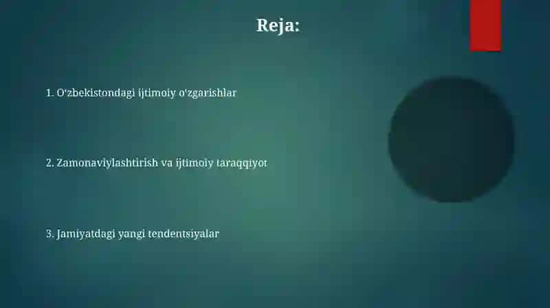 O‘ZBЕKISTОN RЕSРUBLIKАSIDАGI IJTIMОIY O‘ZGАRISHLАR 2
