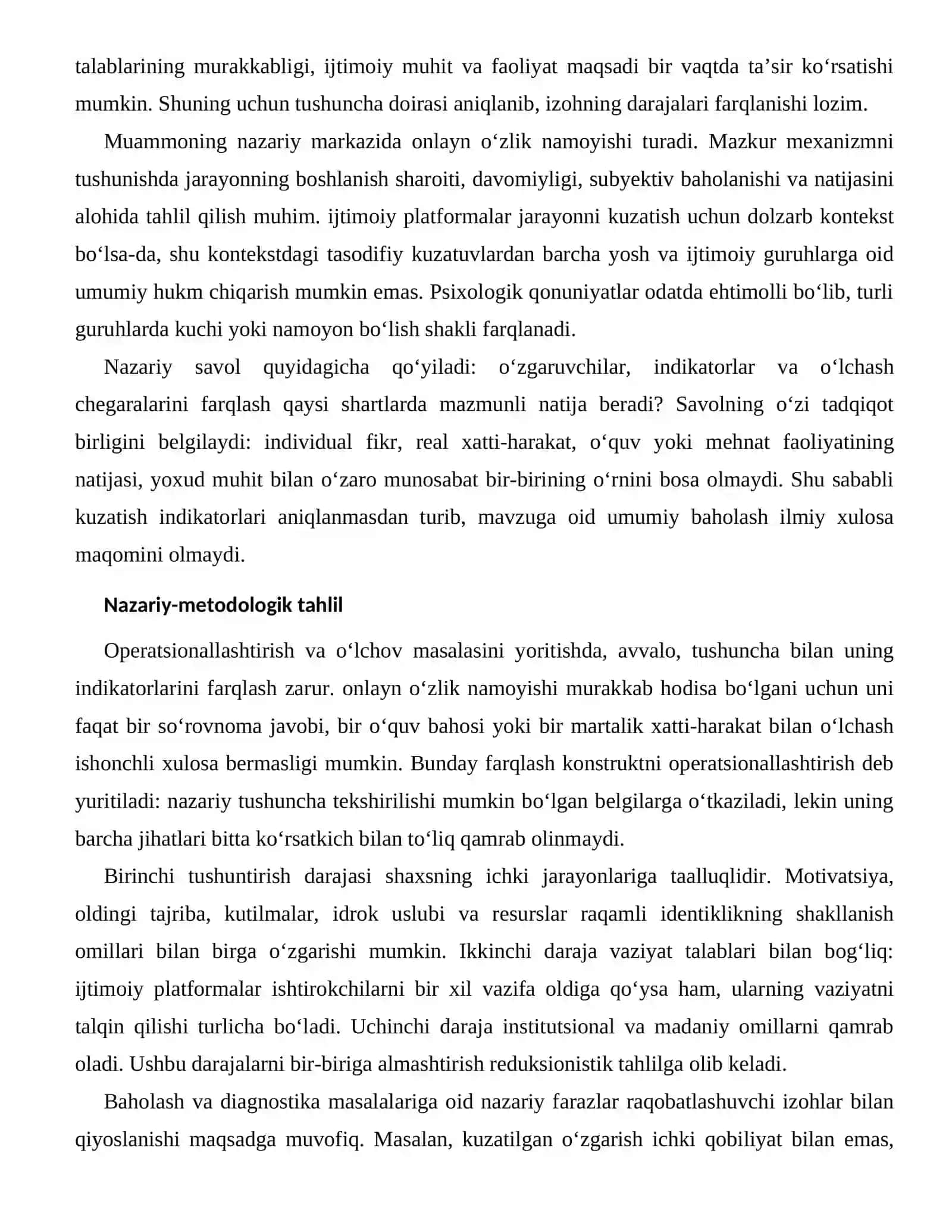 RAQAMLI IDENTIKLIKNING SHAKLLANISH OMILLARI — BAHOLASH VA DIAGNOSTIKA MASALALARI 2