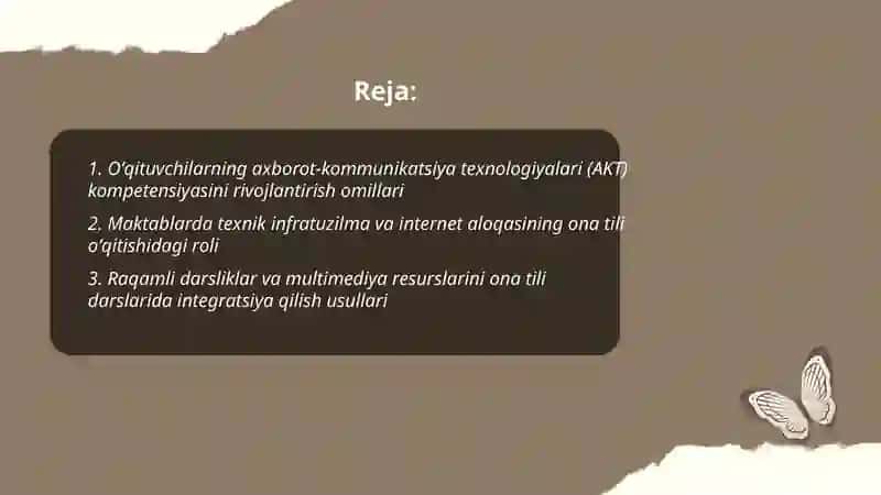 Ona tili fanini oʻqitishda axborot texnologiyalaridan foydalanish pedagogik mahoratini oshirish omillari 2