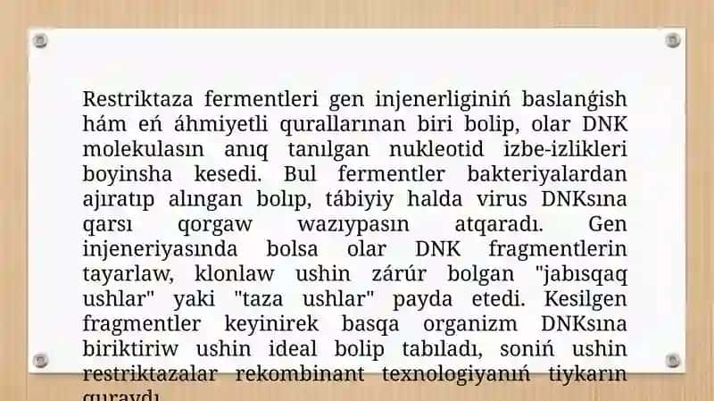 Gen injeneriyasınıń metodları 2