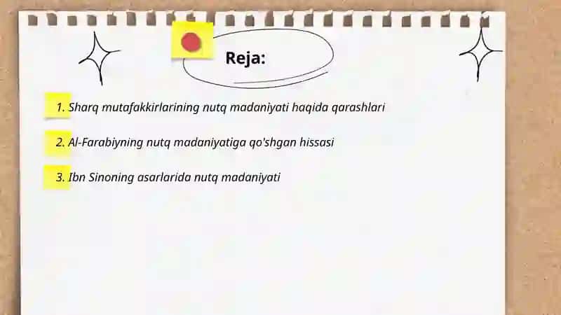Nutq haqida sharq mutaffakirlarining qarashlari 2