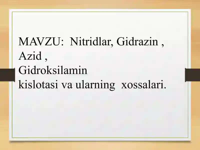 Azid kislotasi 2