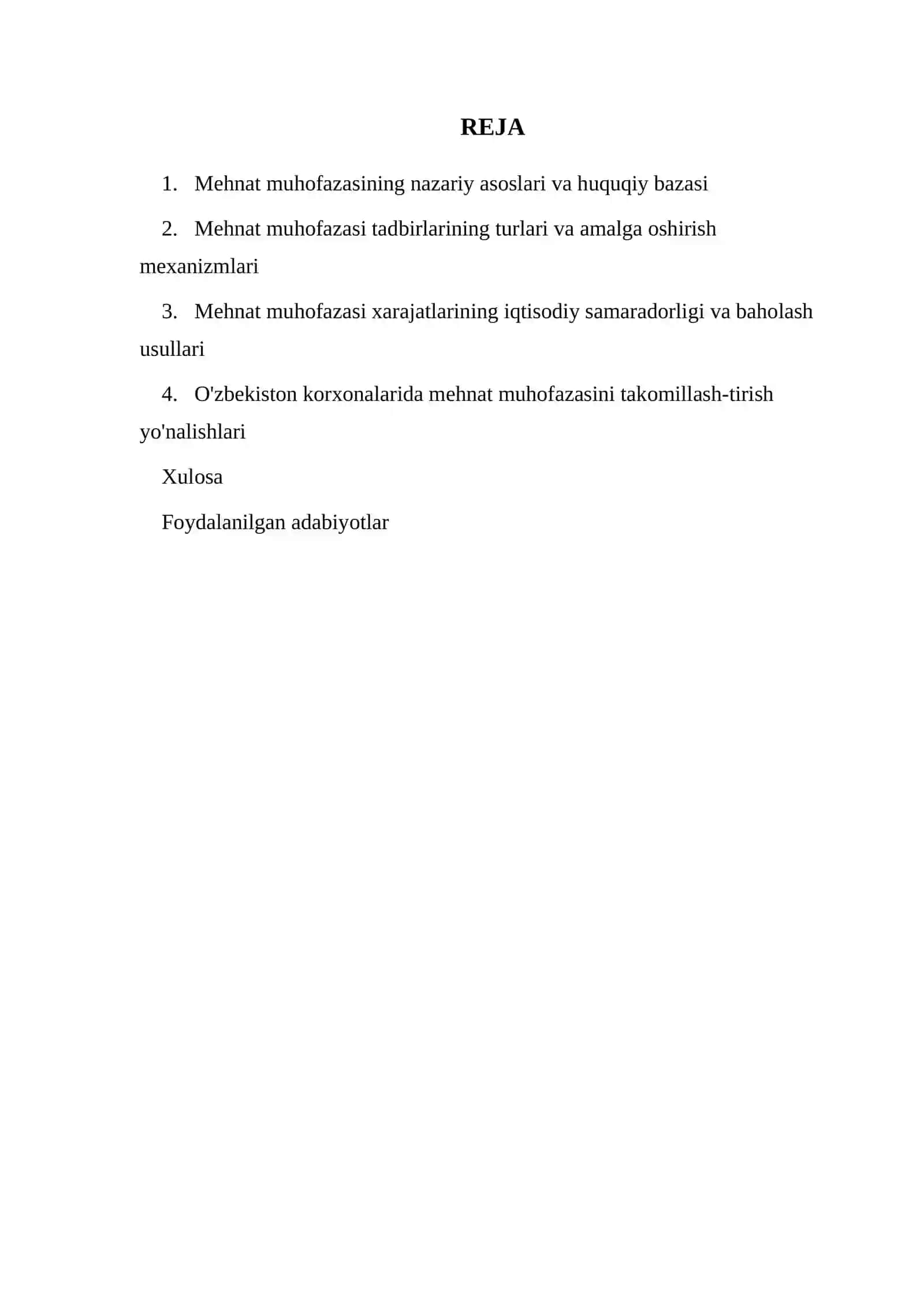 MEHNAT MUHOFAZASI TADBIRLARINING KORXONA IQTISODIY SAMARADORLIGIGA TA'SIRI 2