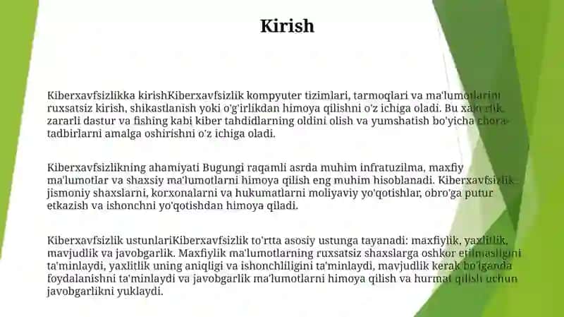 Kiberxavfsizlik 2