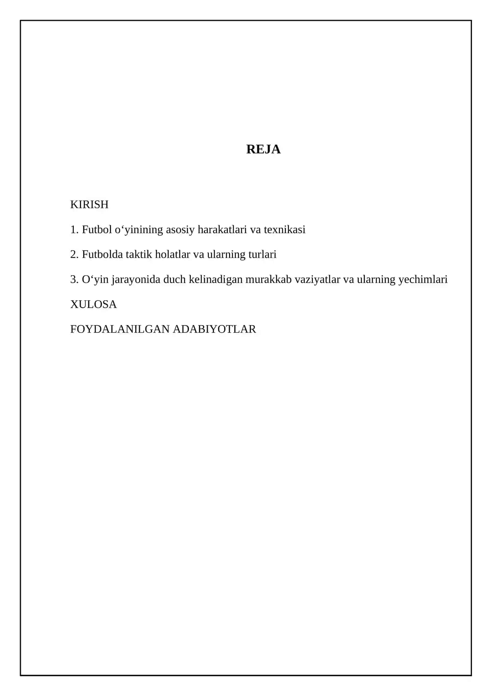 Fudbol oʻynida uchraydigan holat va harakatlar 2