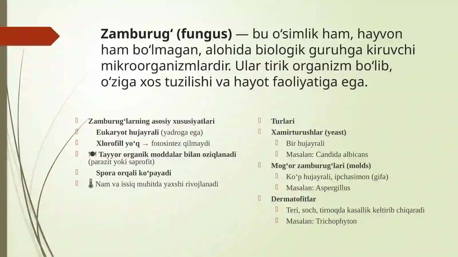 Zamburug‘lar keltirib chiqaruvchi kasalliklar – laboratoriya diagnostikasi va profilaktikasi 2