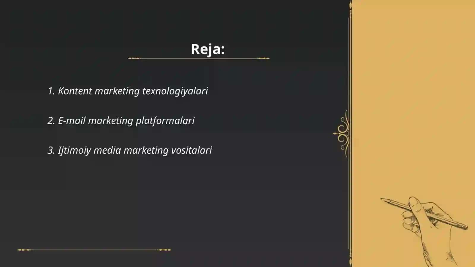 Raqamli marketing texnologiyalari turlari 2