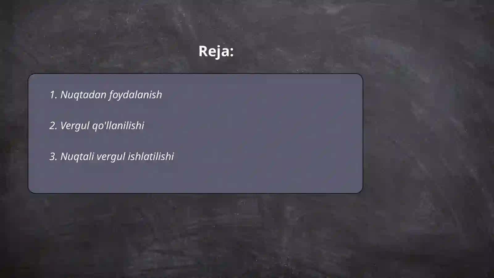 Punktuatsion savodxonlik 2