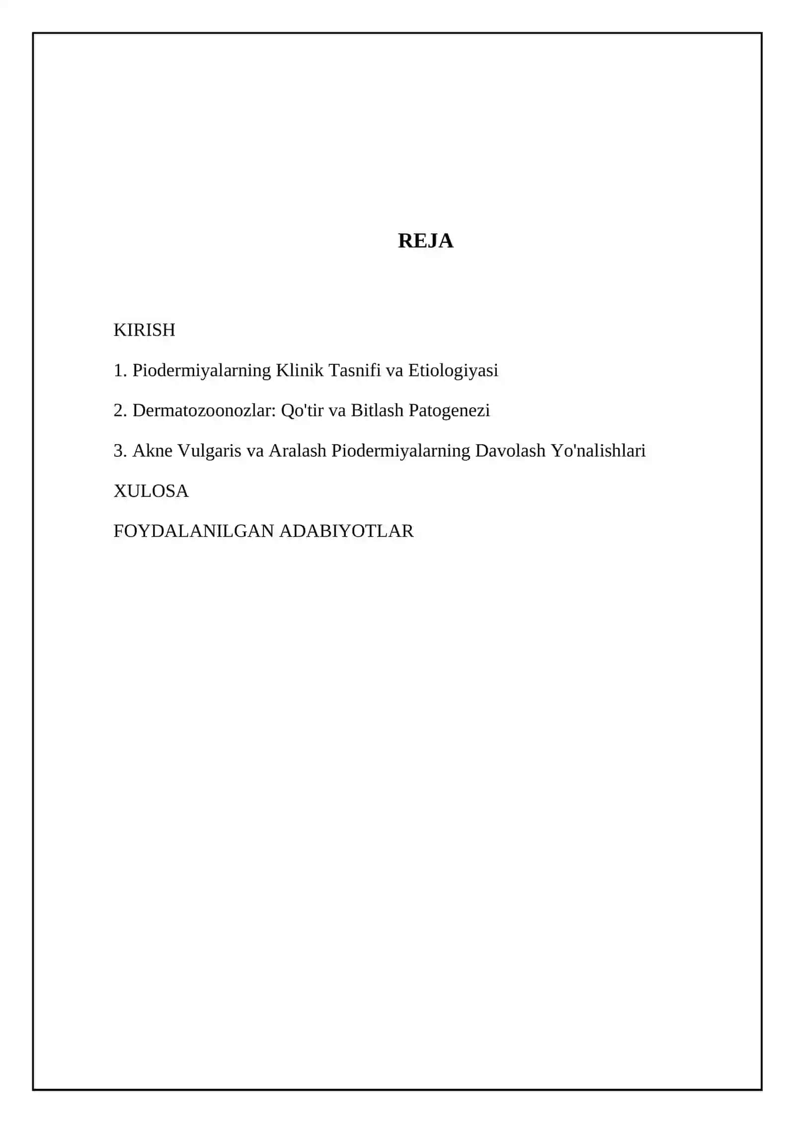 Piodermiyalarning Klinik Tasnifi va Etiologiyasi 2