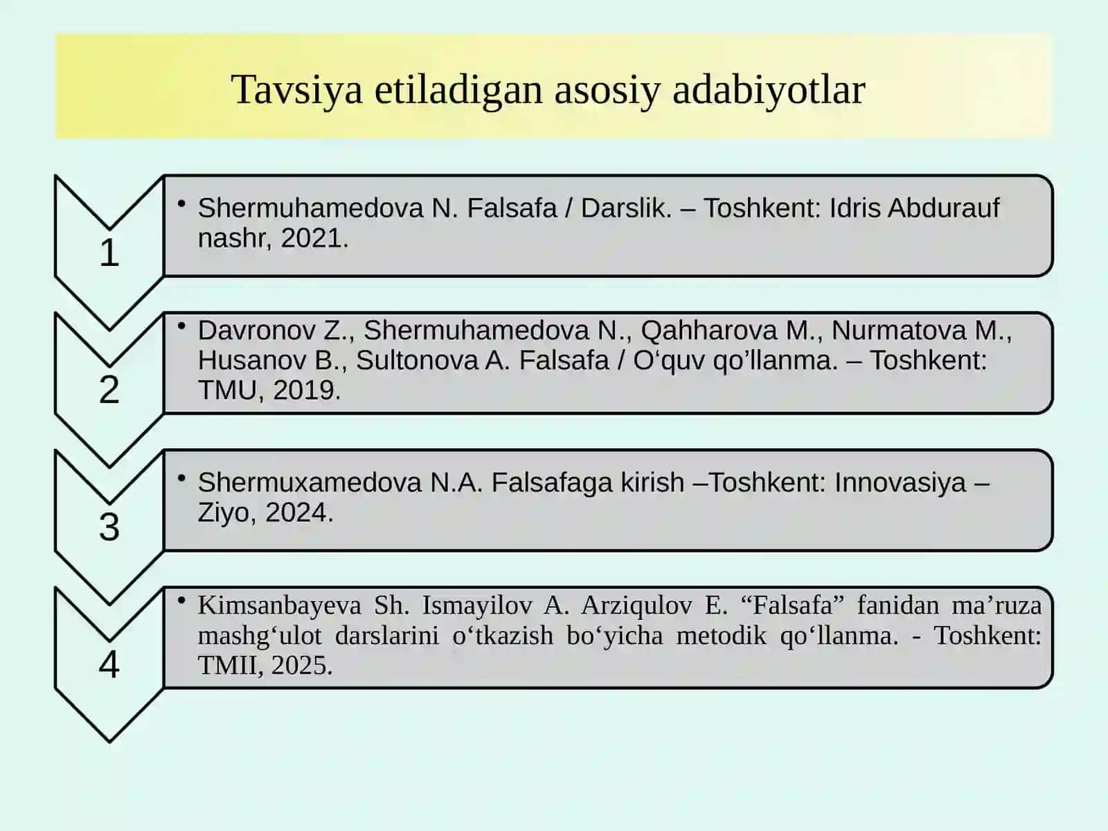 Qadriyatlar falsafasi. Etika. Estetika 2