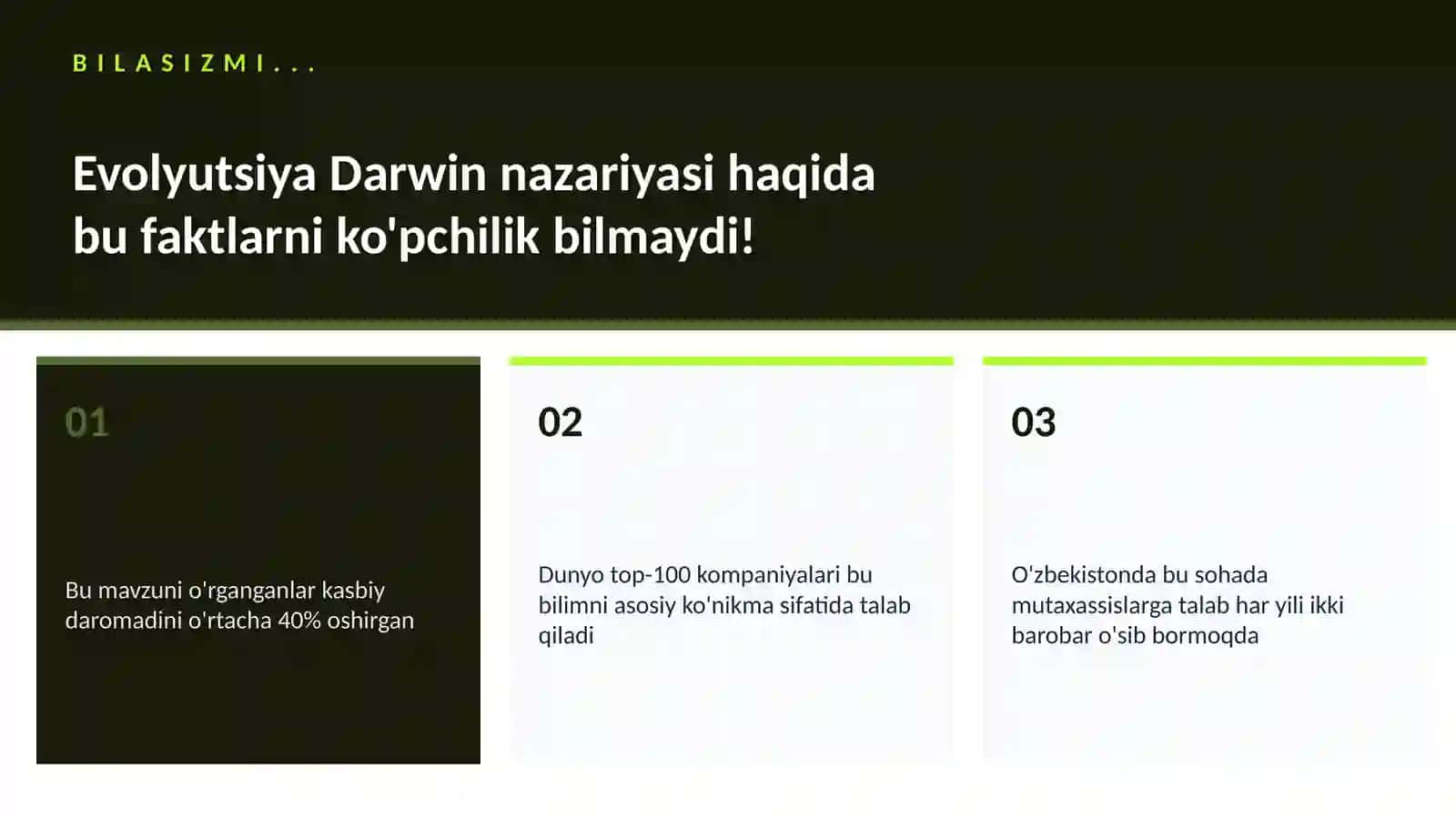 Evolyutsiya Darwin nazariyasi 2