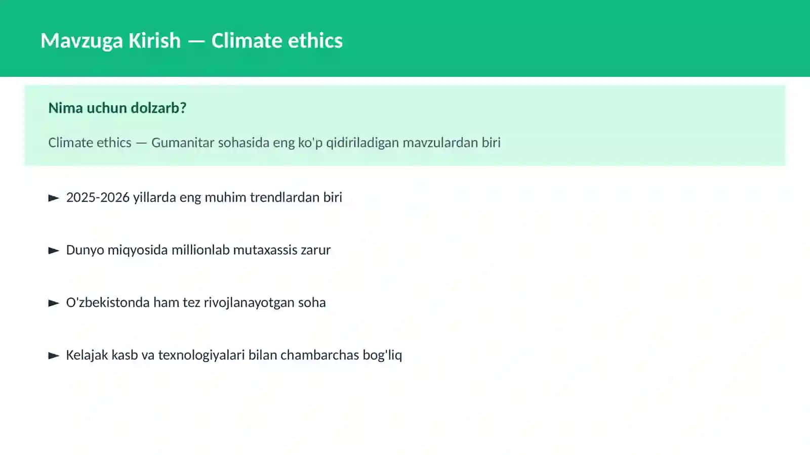Climate ethics 2