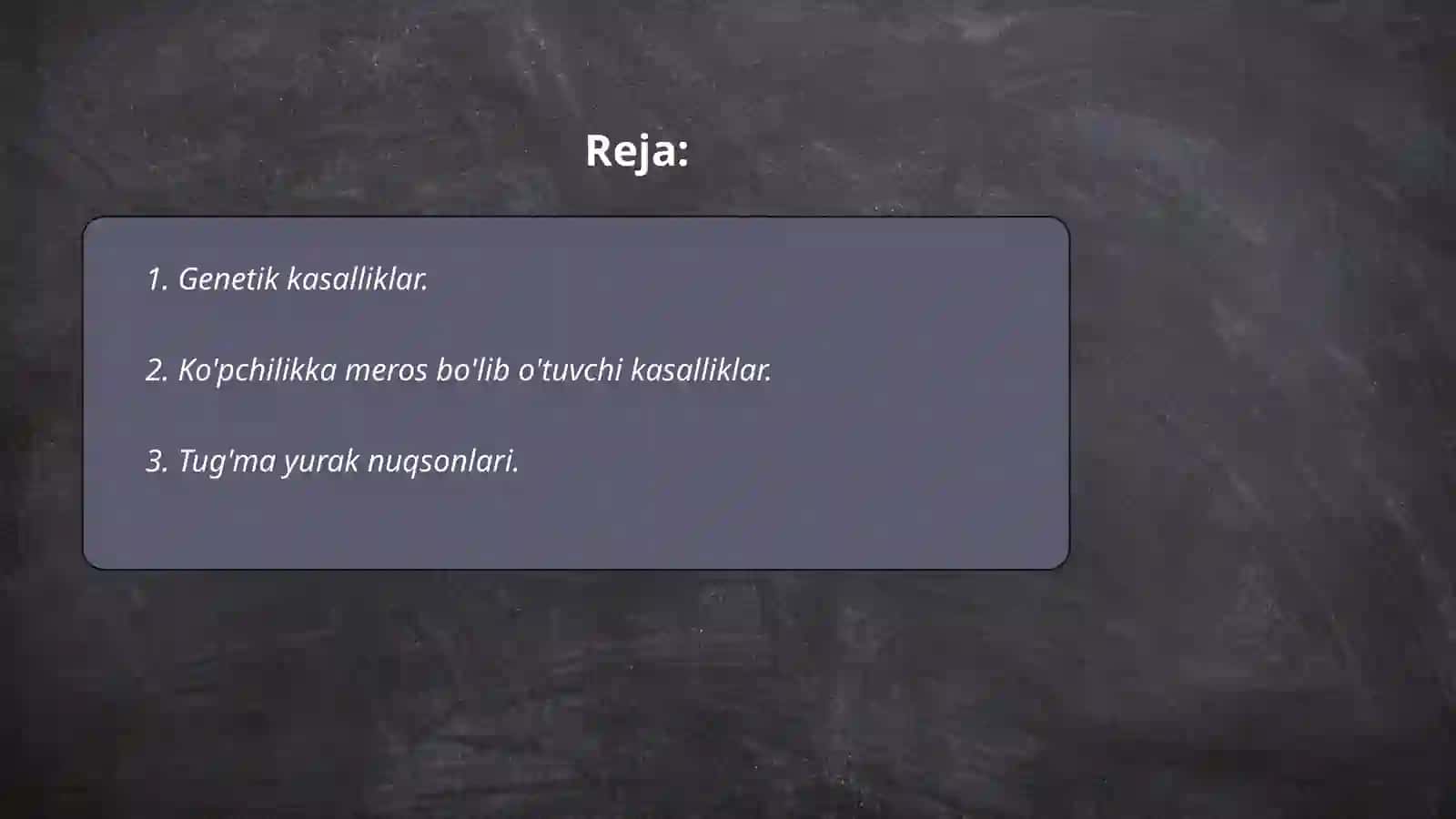 Genetik kasalliklar 2