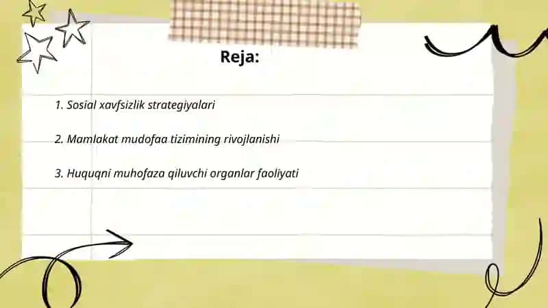 Mamlakatimiz milliy xavfsizlik tizimining shakllanishi va mustahkamlanishi 2
