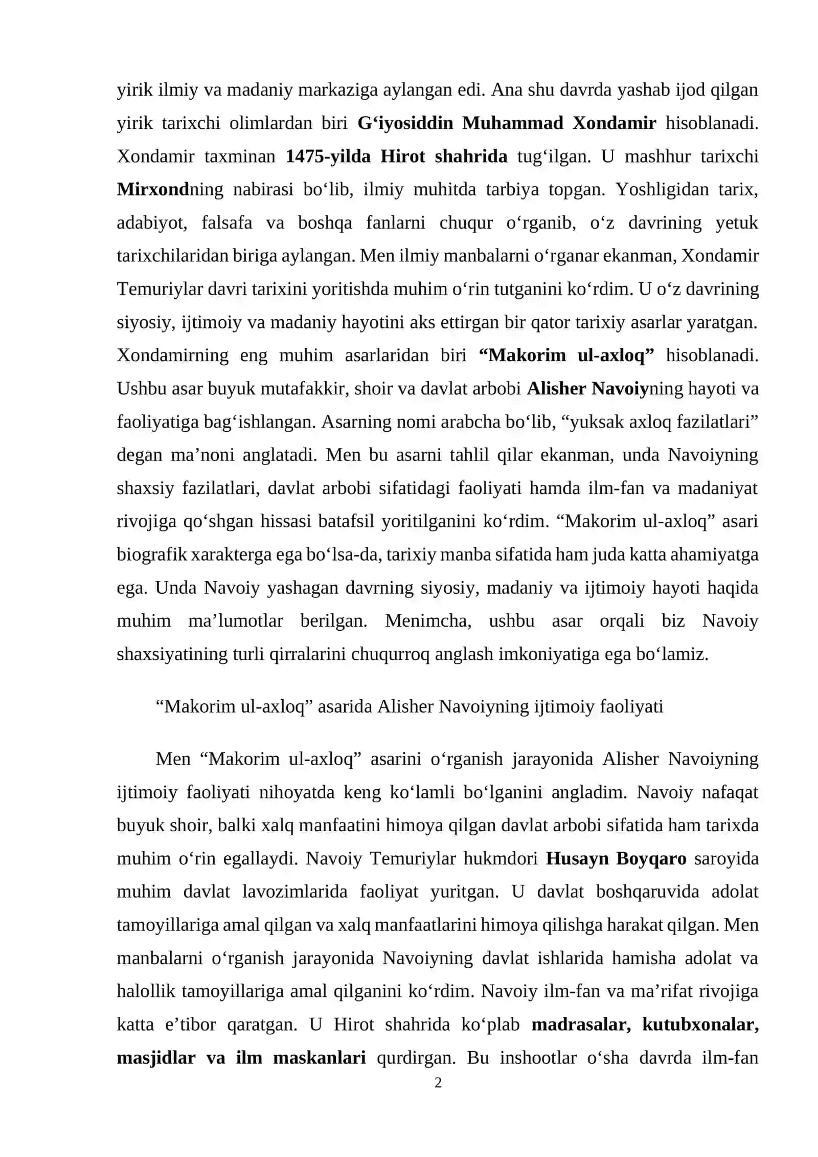 Tezis va tahlil annotatsiyasi 2