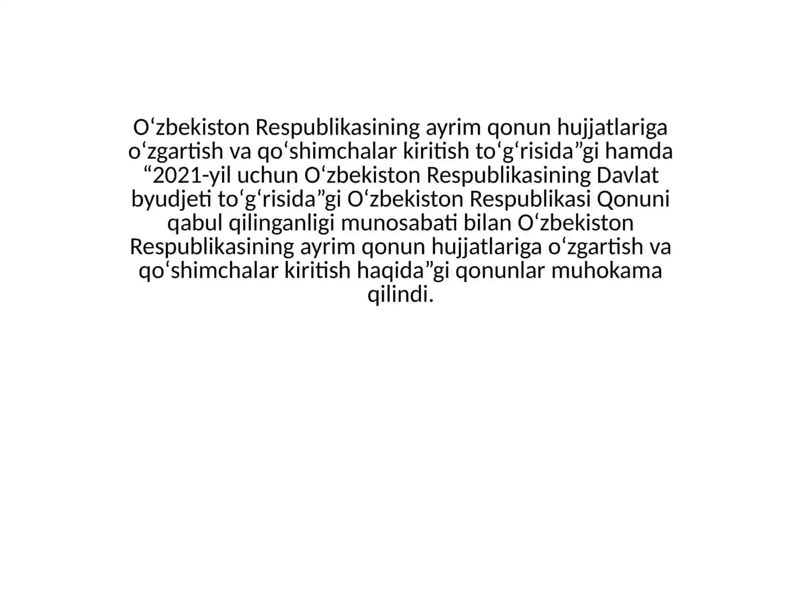 Davlat byudjetlari jarayoni 2