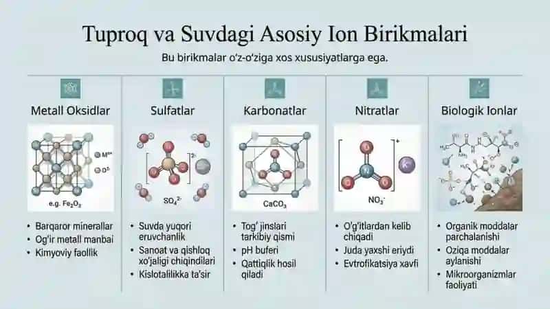 Tuproq va suvning ifloslanishidan ion boglanishli birikmalarni aniqlab ulardan tozalash usulini ishl 2